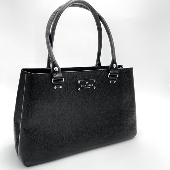 KATE SPADE New York Handbag black leather medium NWOT - Picture 1 of 11